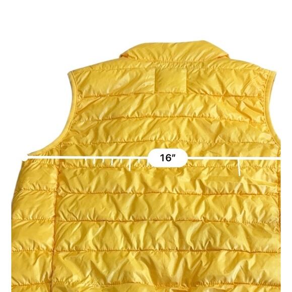Primary Puffer Vest Yellow Quilted Lightweight Recycled Polyester size 8/9 - Picture 4 of 9